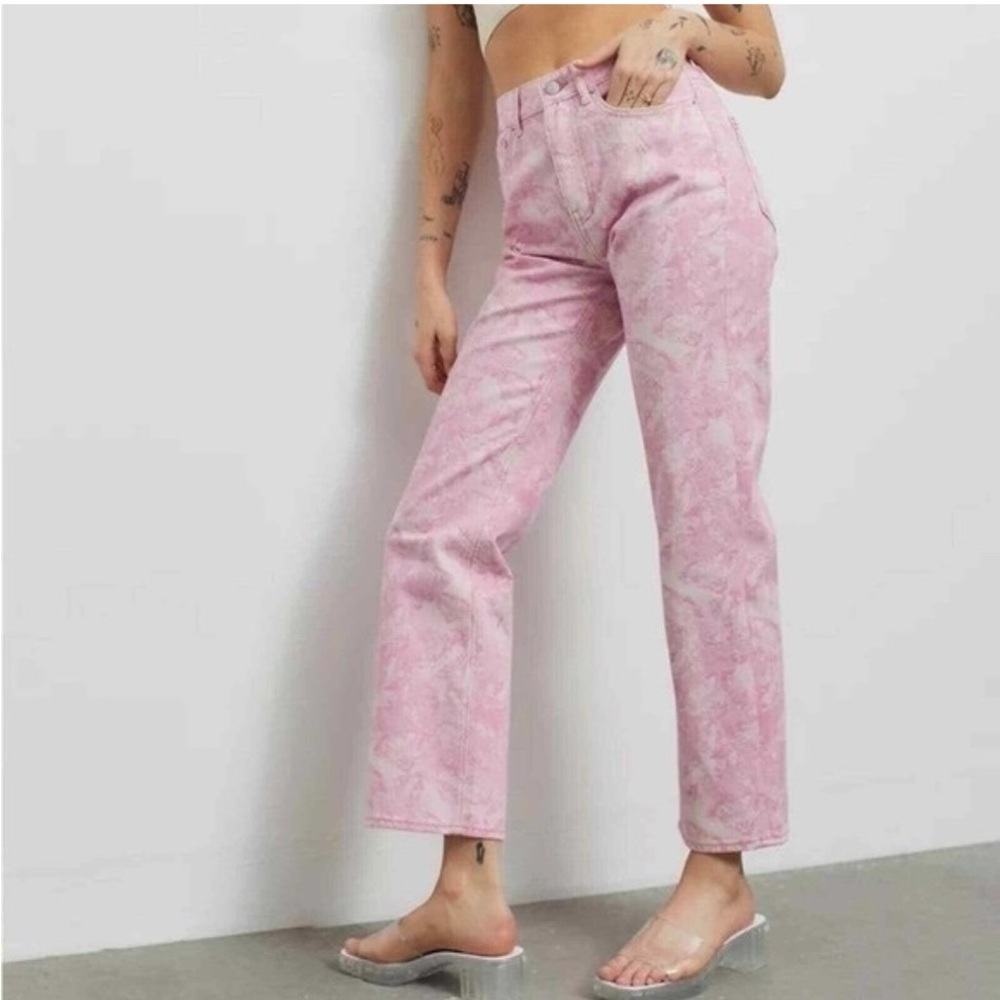 Urban Outfitters Pink & White Cowboy Pants